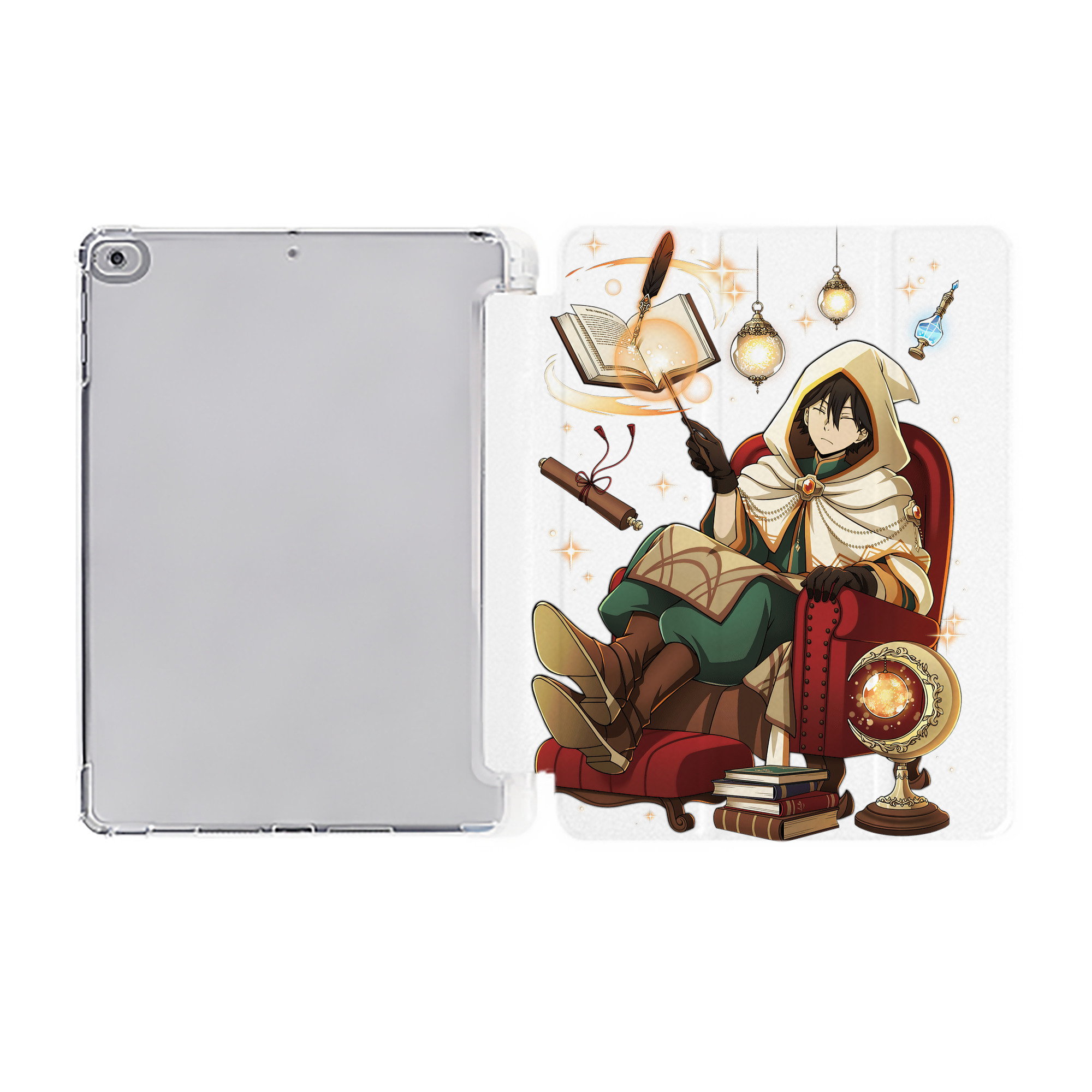（画像用） 文豪ストレイドッグス Bungo Stray Dogs IPad ケース ペン収納付き 三つ折りスタンド PUレザー×シリコン 対応機種9.5/10.5/10.9インチ